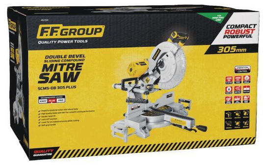 FFG SCMS-DB 305 Plus Fierăstrău circular Cu glisare cu Putere 2000W, Ghid Laser și Disc de tăiere cu diametrul 305mm