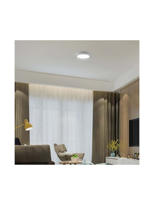 V-TAC Rotund În aer liber Panou LED Putere 6W cu Alb Natural Lumini