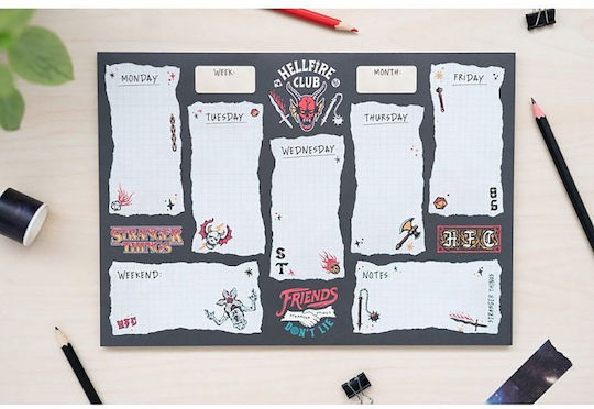 Grupo Erik Stranger Things Weekly Planner 21x29cm