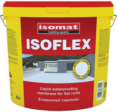 Isomat Isoflex Ελαστομερές Ακρυλικό Επαλειφόμενο Στεγανωτικό 25kg Λευκό