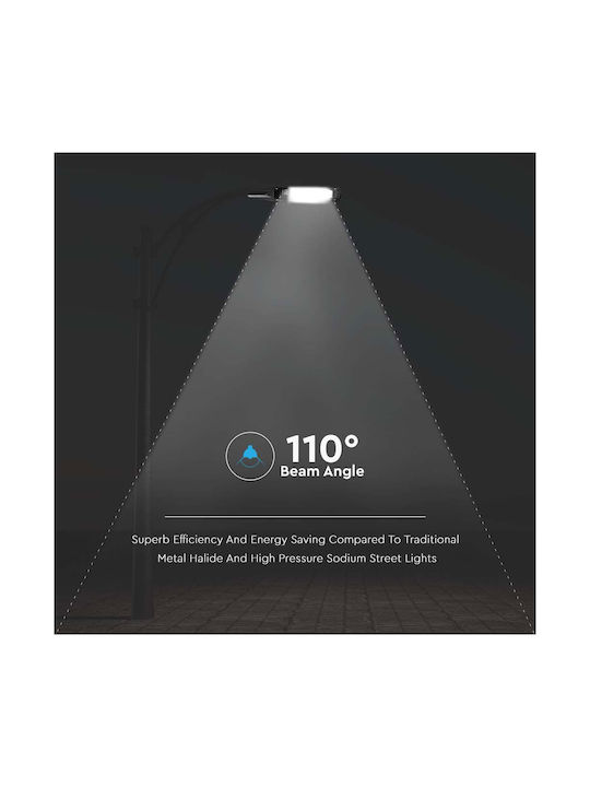 V-TAC Εξωτερικό Φωτιστικό LED Δρόμου 30W με Φυσικό Λευκό Φως IP65 Μαύρο