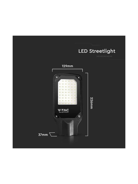 V-TAC Lampă LED De Drum 30W 26.6x12.9cm