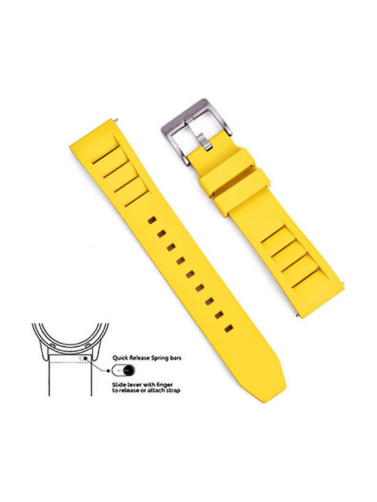 Rochet Rubber Strap Yellow 22mm