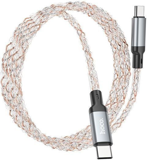 Hoco U112 Shine LED USB 2.0 Cable USB-C Male - USB-C 60W PD Multicolour 1m HOC-788825