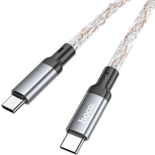 Hoco U112 Shine LED USB 2.0 Cable USB-C Male - USB-C 60W PD Multicolour 1m HOC-788825