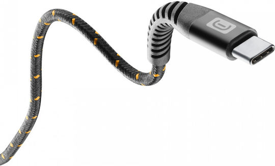 Cellular Line Tetraforce Cablu USB 2.0 Braided USB-C Masculin - USB-A Negru 2m TETRACABTYC2MK