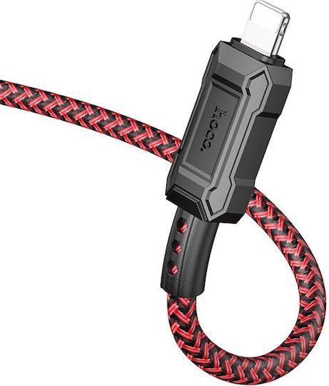 Hoco X94 Leader Braided USB-C to Lightning Cable Red 2m