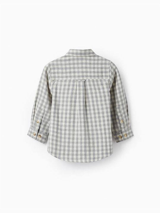 Zippy Kids Checked Shirt Gray