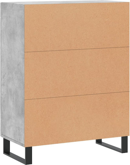Μπουφές Ξύλινος Γκρι 69.5x34x90cm