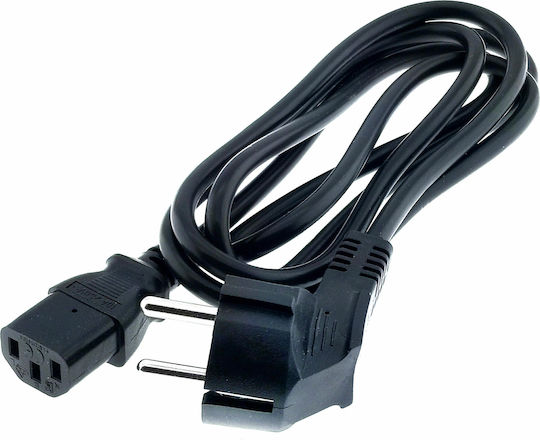 Plugger Schuko - IEC C13 Cable 1.8m Μαύρο 0,75MM