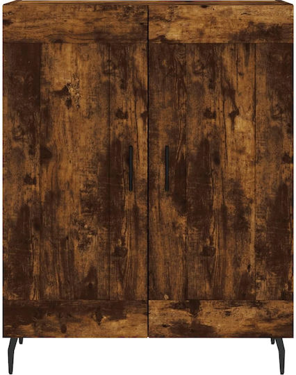 Sideboard Wooden Smoky Oak 69.5x34x90cm