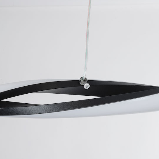 GloboStar Morales Pendant Light Black Rail 90x14x14cm