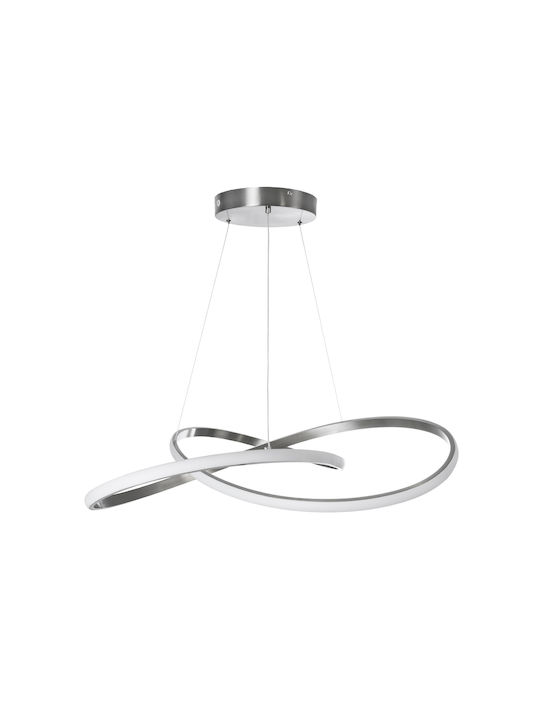 GloboStar Dexter Pendant Light Silver 73x73x16cm