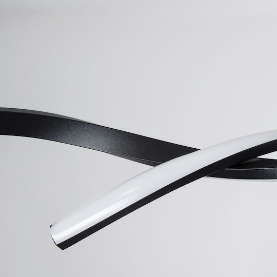 GloboStar Morales Pendant Light Black Rail 90x14x14cm