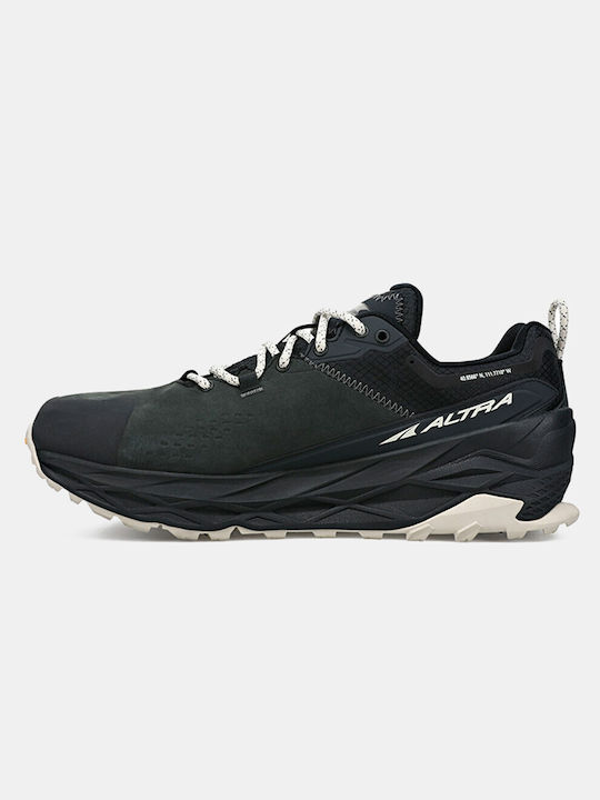 Altra Olympus 5 Herren Sportschuhe Trail Running Wasserdicht mit Gore-Tex Membran Schwarze