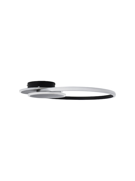 GloboStar Ceiling Mount Light 42.5cm Black with Integrated LED and Remote Control