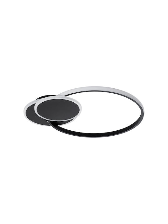 GloboStar Ceiling Mount Light 42.5cm Black with Integrated LED and Remote Control