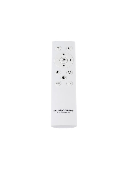 GloboStar Ceiling Mount Light 42.5cm Black with Integrated LED and Remote Control