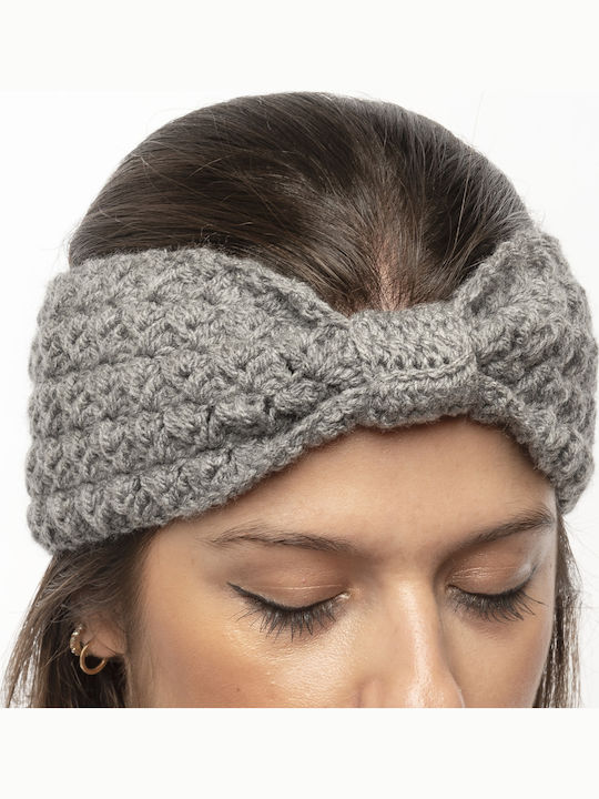 Headband Knitted in Gray color