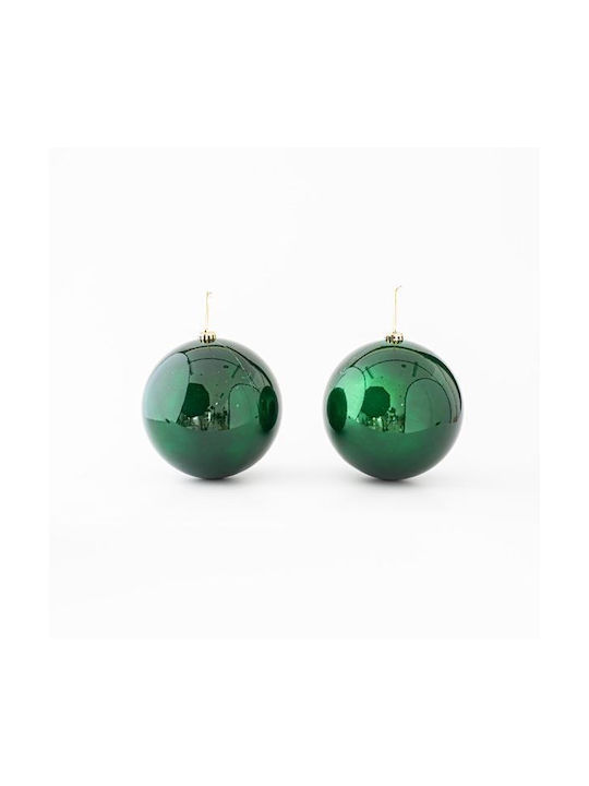 Eurolamp Christmas Plastic Ball Ornament Green 2pcs