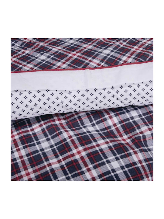 Greenwich Polo Club Duvet Cover Set Queen with 2 Pillowcases 220x240 2171 Red - White - Blue