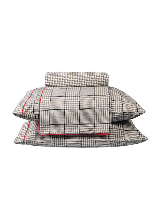 Greenwich Polo Club Duvet Cover Set Queen with 2 Pillowcases 240x260 2170 Coffee - Black - Spaghetti