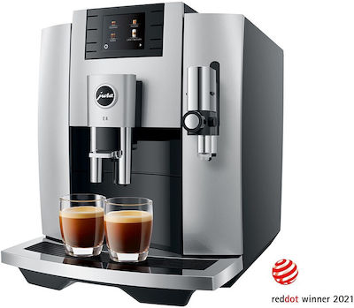 Jura E8 1450W Druck 15bar für Cappuccino mit Mühle Moonlight Silver
