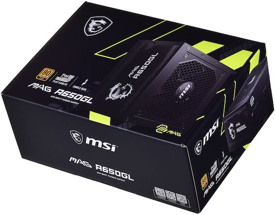 MSI MAG A650GL 650W Μαύρο Τροφοδοτικό Υπολογιστή Full Modular 80 Plus Gold
