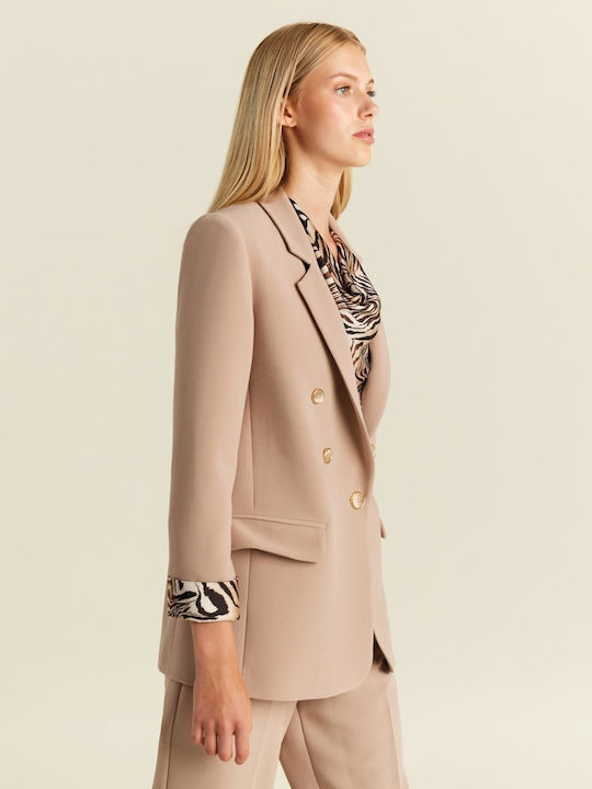 Forel Damen Blazer Beige
