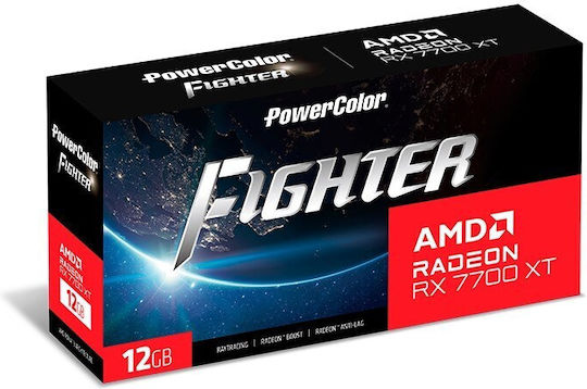 PowerColor Radeon RX 7700 XT 12GB GDDR6 Fighter OC Κάρτα Γραφικών