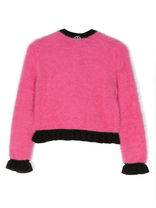 Twinset Cardigan pentru copii Tricotat Fuchsia 232GJ3650