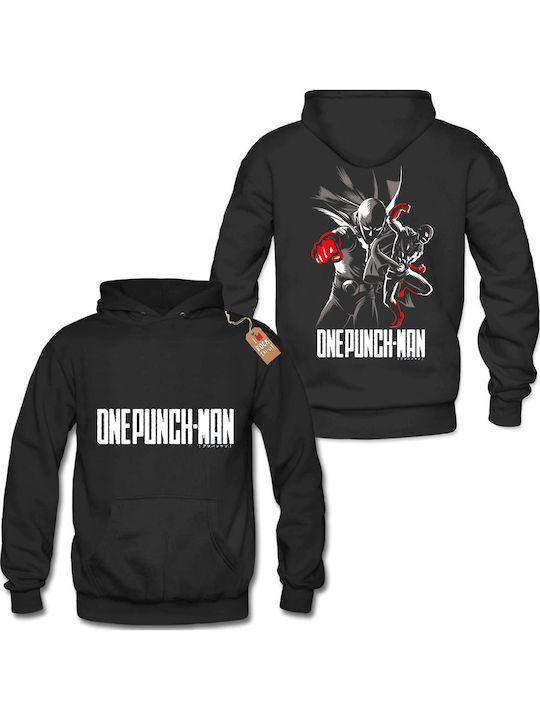 Rock Deal One Punch Man Φούτερ με Κουκούλα Μαύρο Rock Deal One Punch Man Φούτερ με Κουκούλα Μαύρο