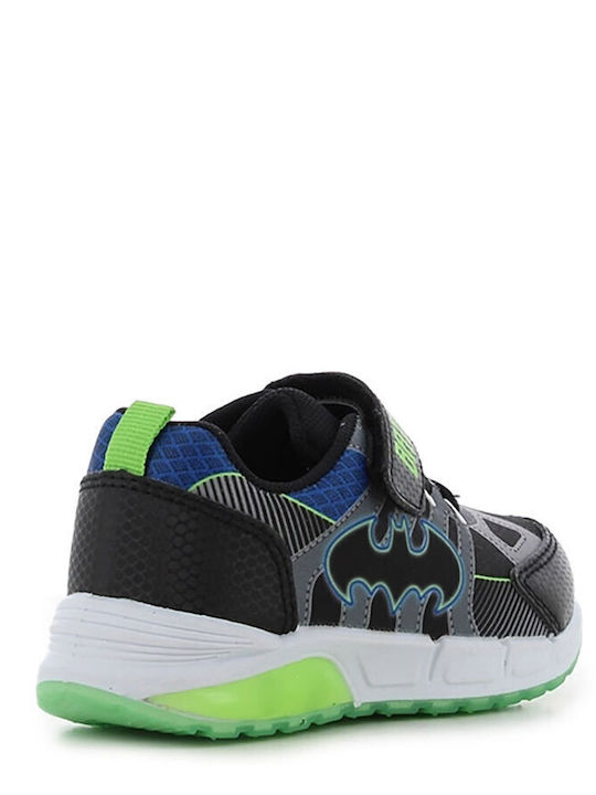 Kinder Sneakers mit Klettverschluss & Lichtern Schwarz