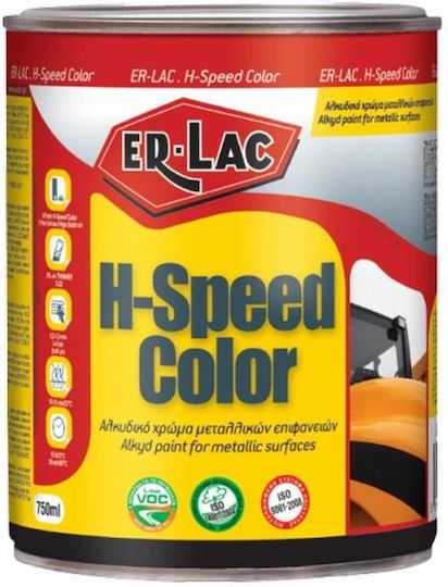 ER-LAC Culoarea lacului H-speed 0.75lt NEGRU MAT Metalul