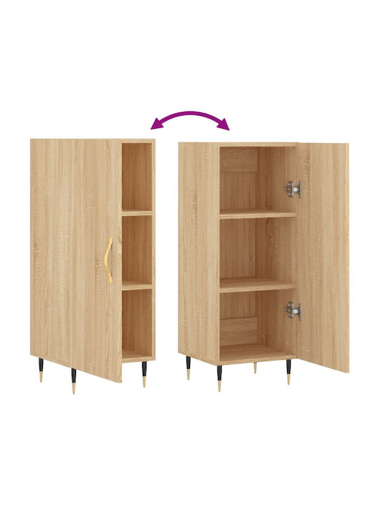 Office Storage Chipboard Cabinet Coffee L34.5xW34xH90cm