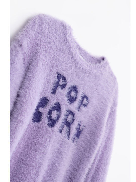 Kids' Dress Top Long Sleeve Lilac