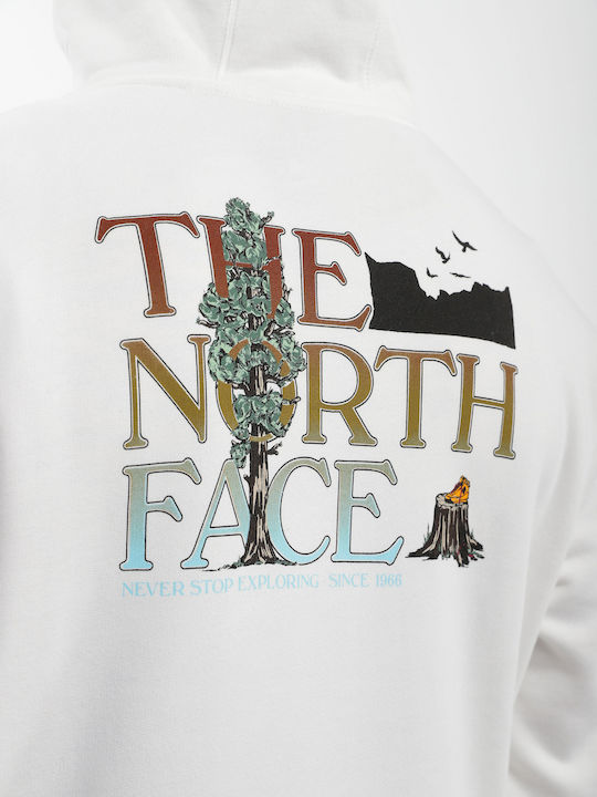 The North Face Graphic Men's Sweatshirt with Hood White