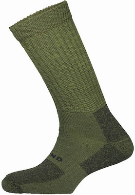 Mund Πεζοπορίας Long Hunting Socks Woolen in Khaki color