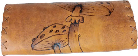 One Tobacco Pouch With Magnetic Clasp Brown