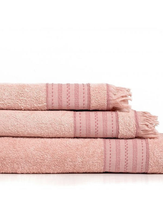 Melinen 3pc Bath Towel Set Jesper Bordeaux Weight 420gr/m²