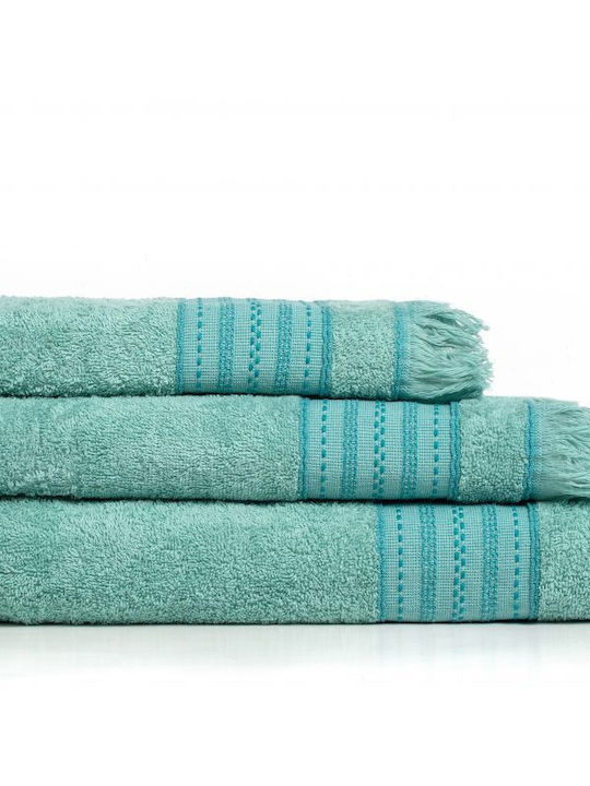 Melinen 3pc Bath Towel Set Jesper Petrol Weight 420gr/m²