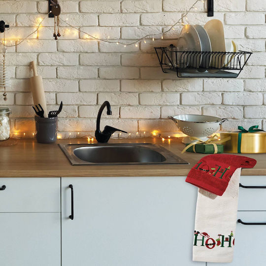 Das Home Christmas Collection Ποτηρόπανο σε Κόκκινο Χρώμα 40x60cm 2τμχ Das Home Christmas Collection Ποτηρόπανο σε Κόκκινο Χρώμα 40x60cm 2τμχ