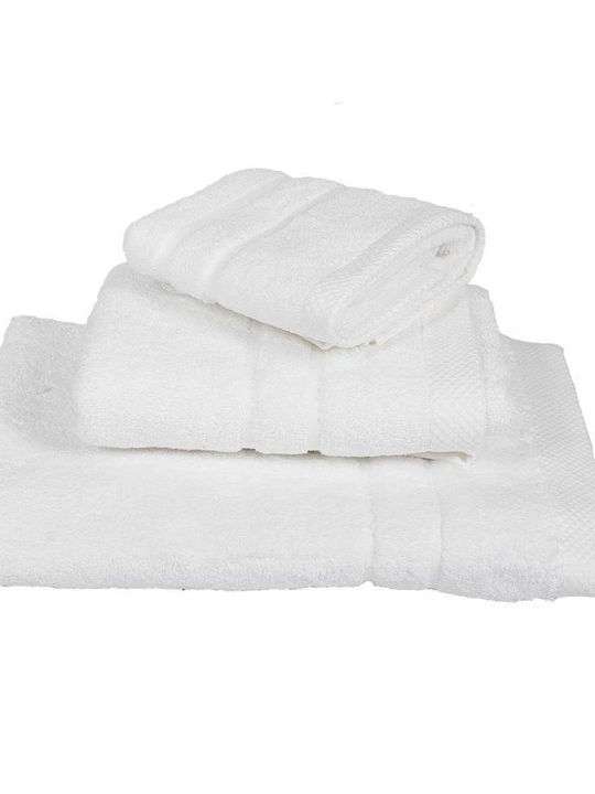 Le Blanc Bath Towel Set 3pcs Combed White 600gr Weight 600gr/m²
