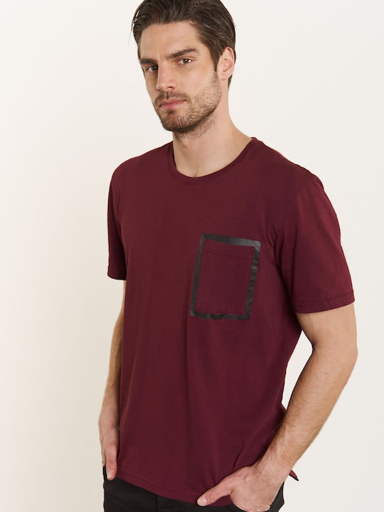 Edward Jeans Men's T-shirt Burgundy