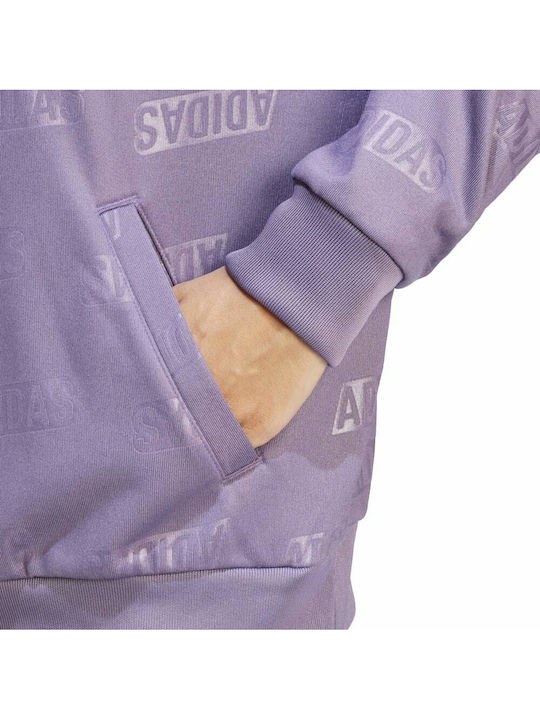 Damen Sweatshirt Kapuzen Lila
