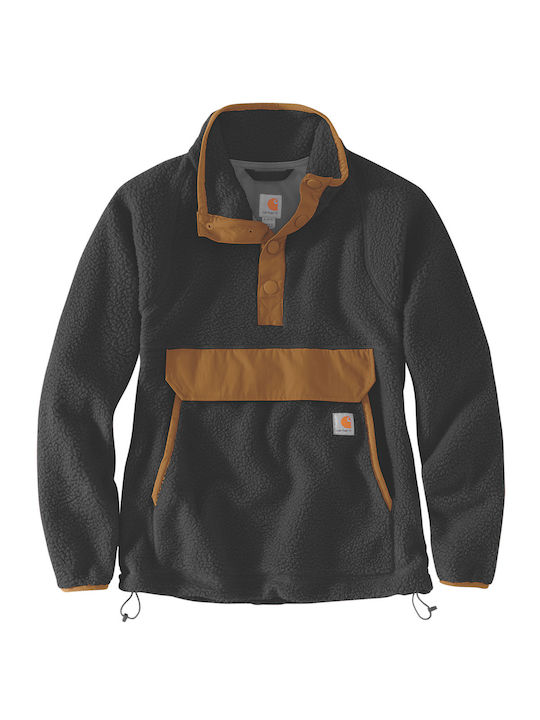 Carhartt De iarnă Femeie Fleece Bluză Mânecă lungă Neagră