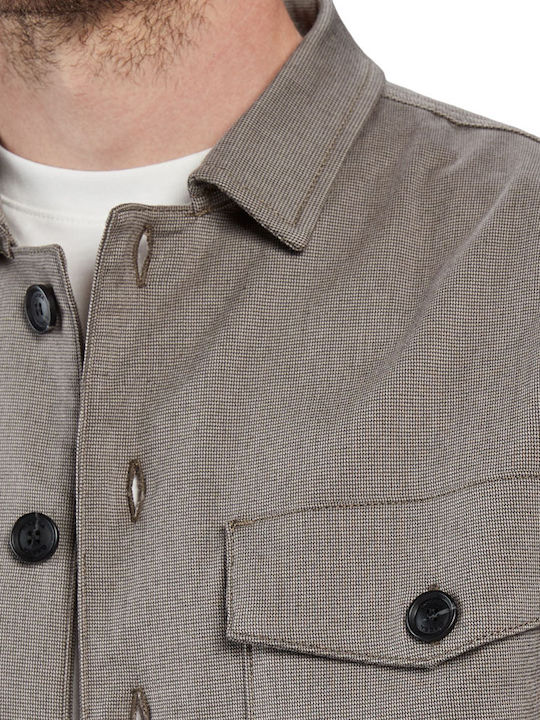 Clipper Long Sleeve Overshirt Beige