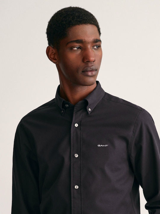 Long Sleeve Shirt Narrow Fit Black