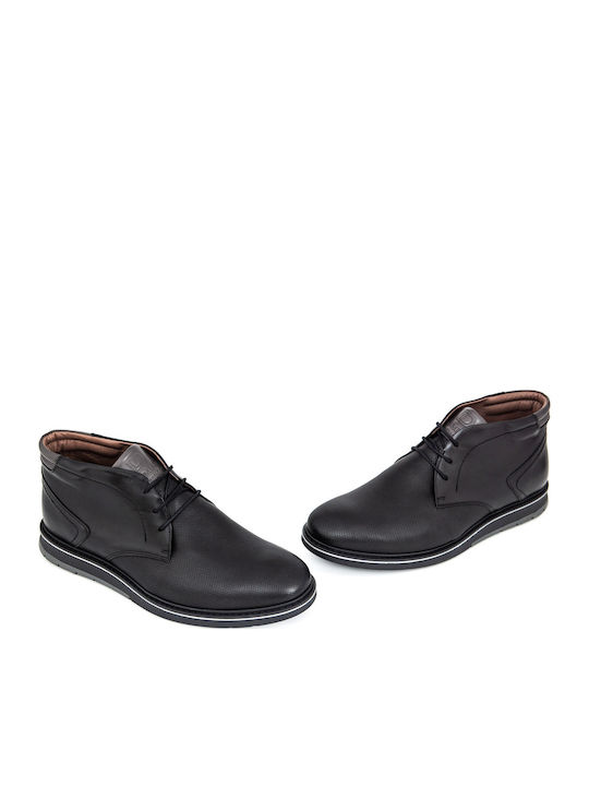 Piele Negru Ghete barbati