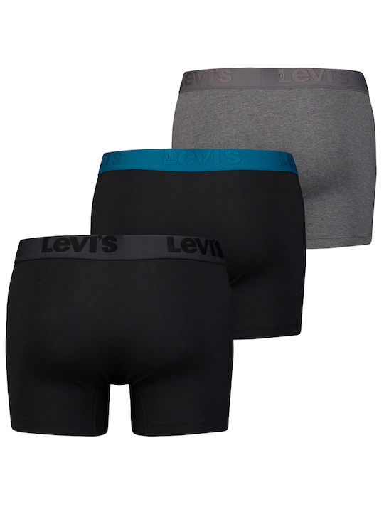 Levi's Men's Boxers Black with Patterns 3Pack